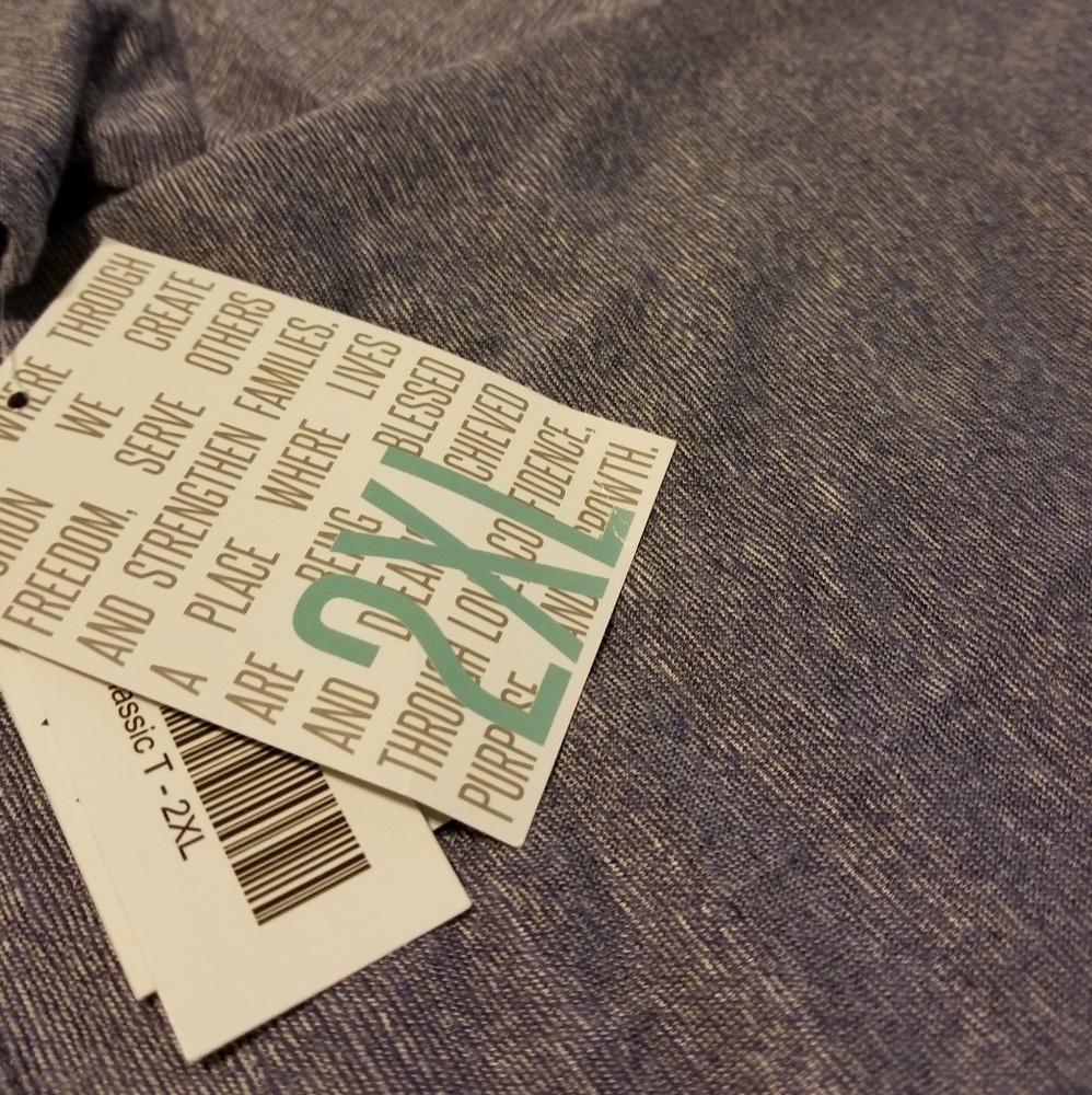 2XL Classic T Lularoe Shirt Blue Americana White